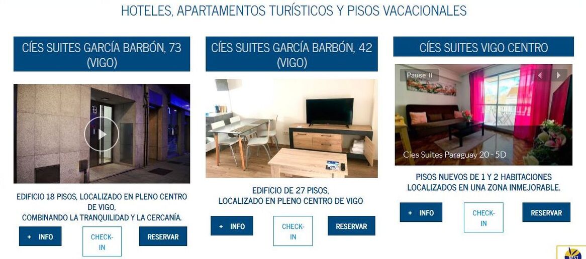Web Cíes Hoteles&Suites